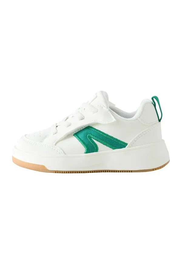 Кроссовки из кожзама Baby shoes Next, white green, белый/зеленый
