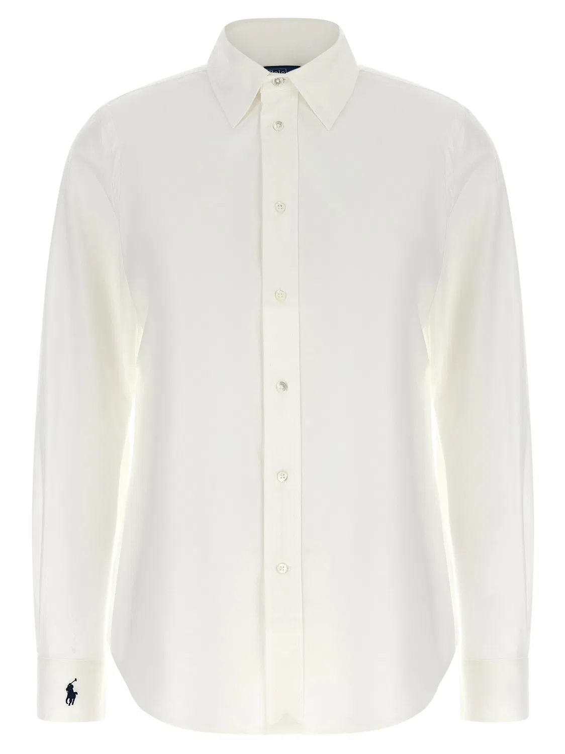 Женская блузка с длинным рукавом White Cotton Blouse Polo Ralph Lauren, White