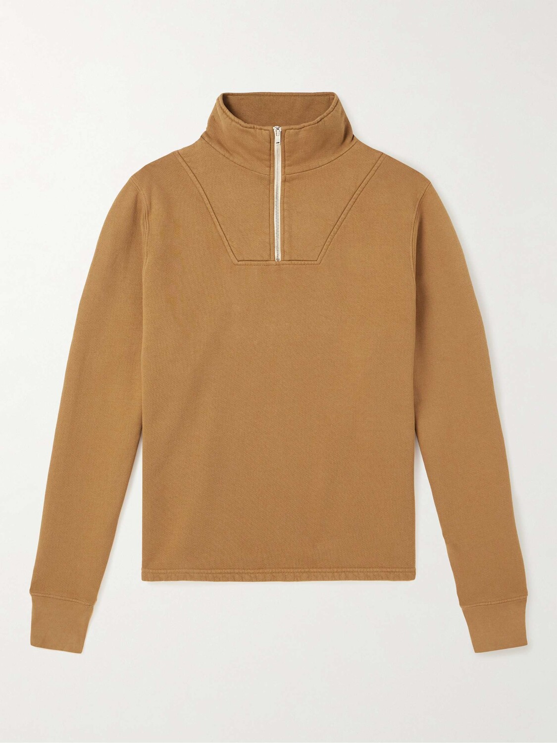 

Толстовка на молнии из хлопкового джерси Yacht LES TIEN, коричневый