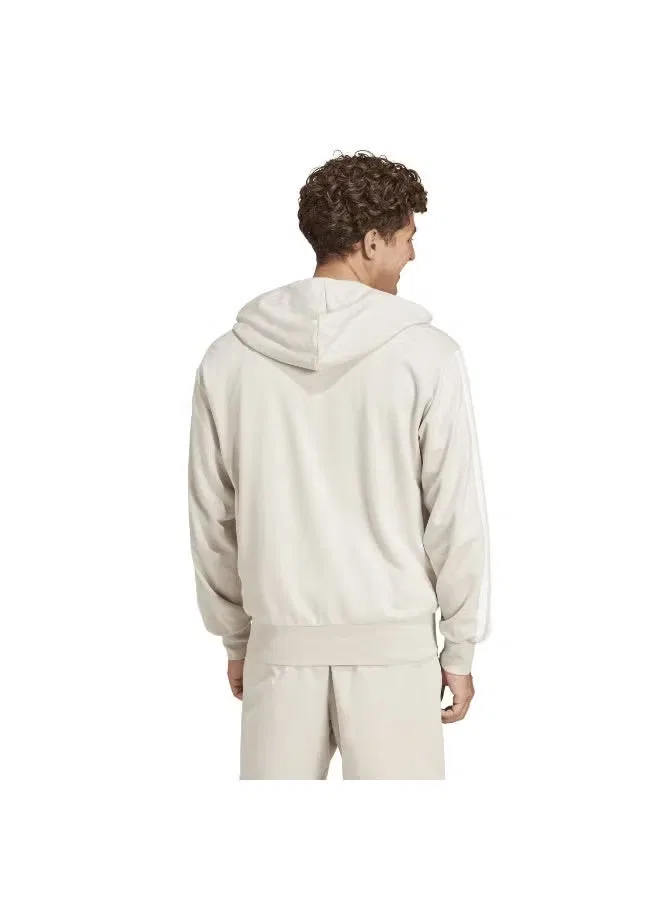 Худи на молнии с длинным рукавом Essentials 3-stripes Adidas, серый — фото 4