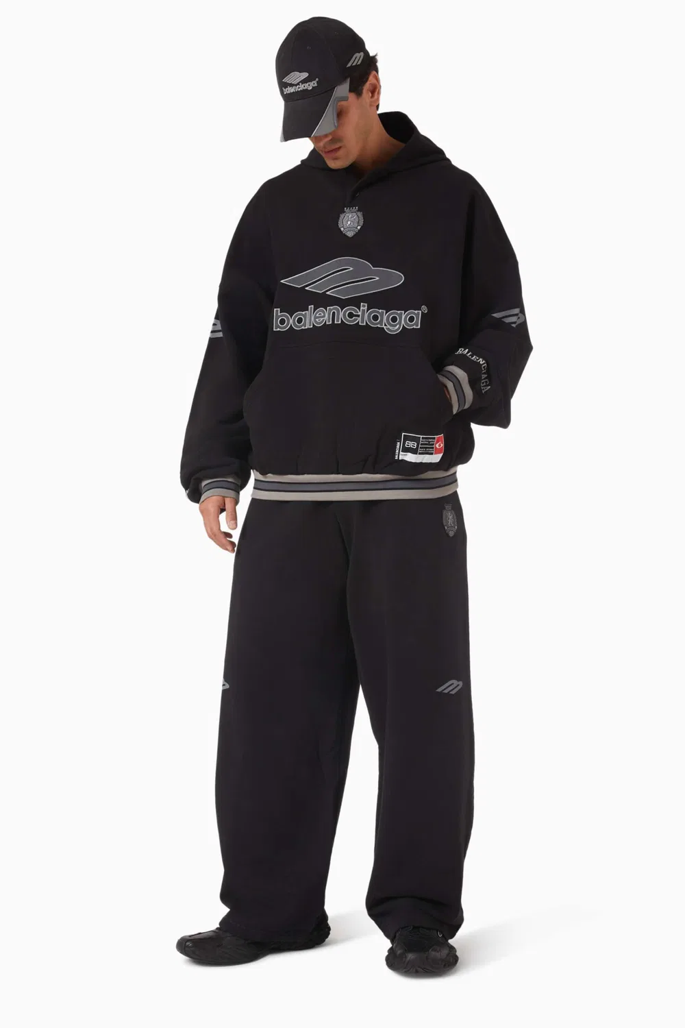 Худи на молнии из сухого флиса 3B Football Polo Balenciaga — фото 2