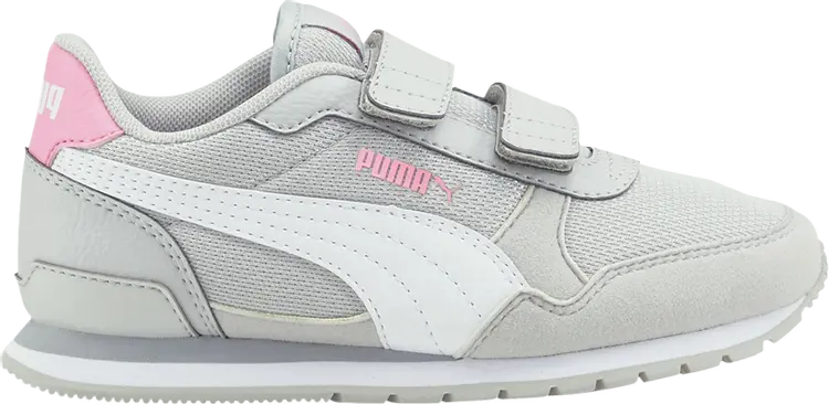 

Кроссовки Puma ST Runner v3 Mesh V Little Kid Grey Violet Prism Pink, серый