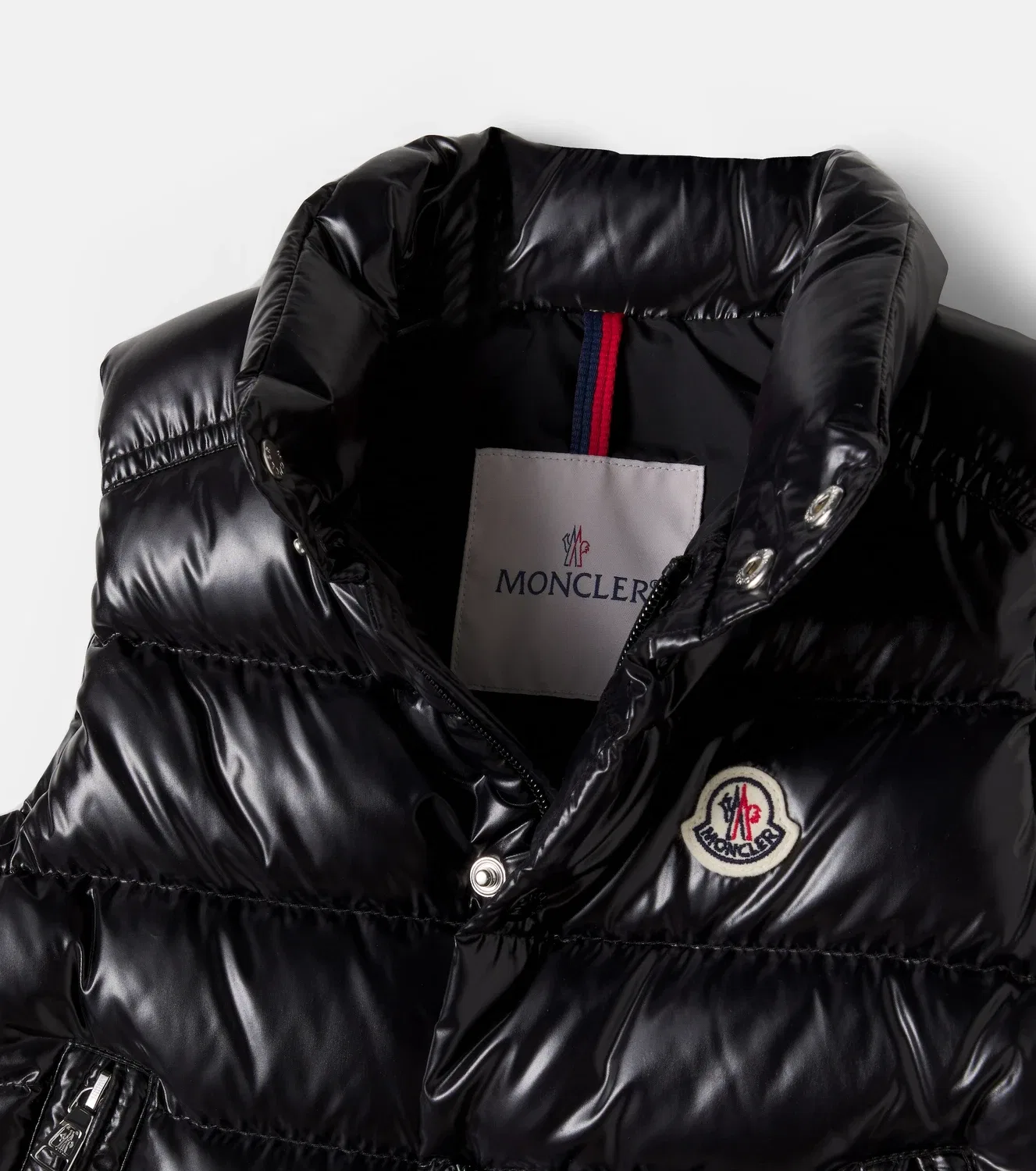 Жилет пуховый Tib Moncler Enfant, черный — фото 4