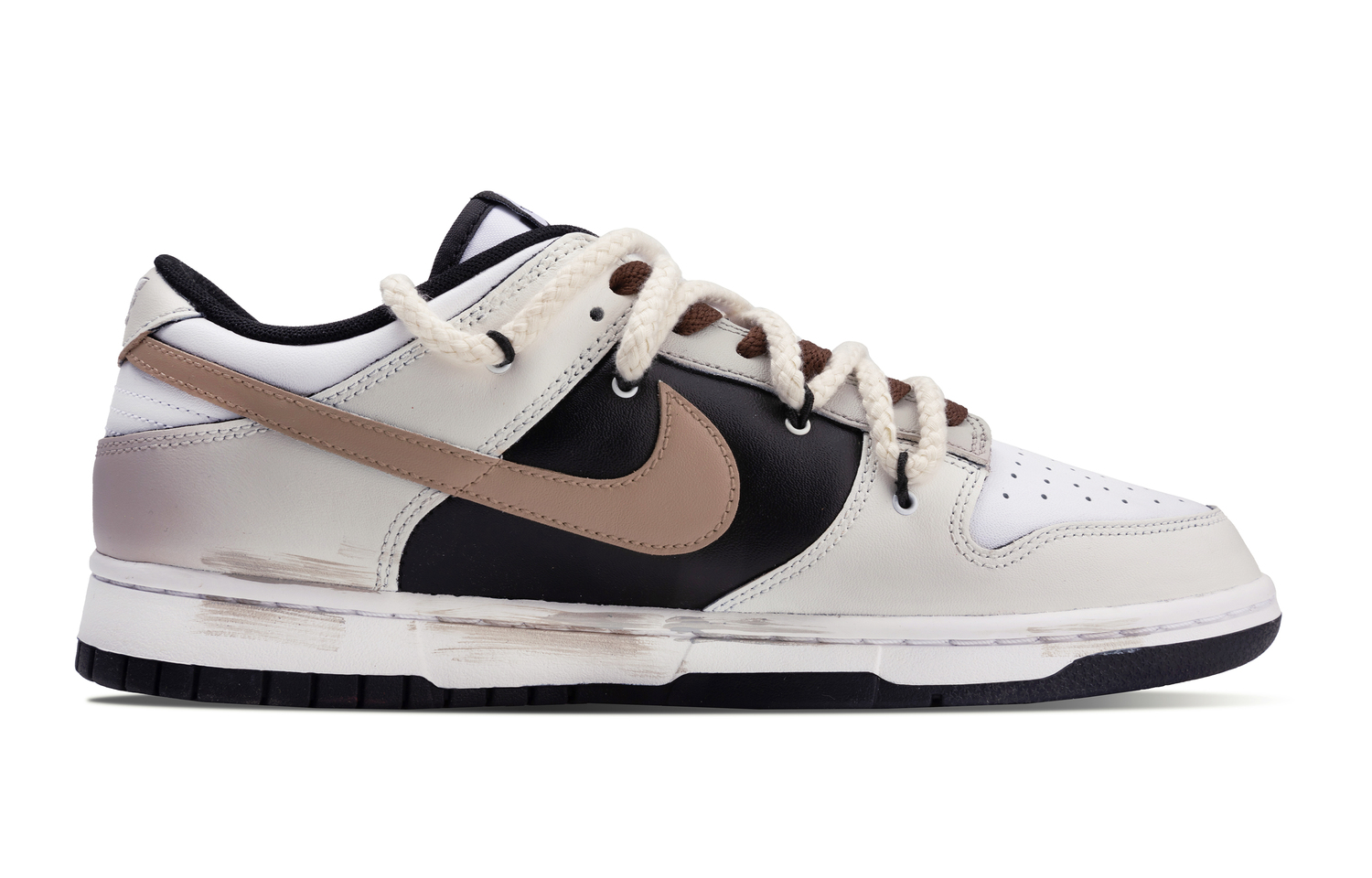 Nike Данки Китайский Новый Год Год Змеи противоскользящие амортизирующие износостойкие лоу-топ скейтбордские кроссовки унисекс коричневый - коричневый, цвет Brown — фото 3