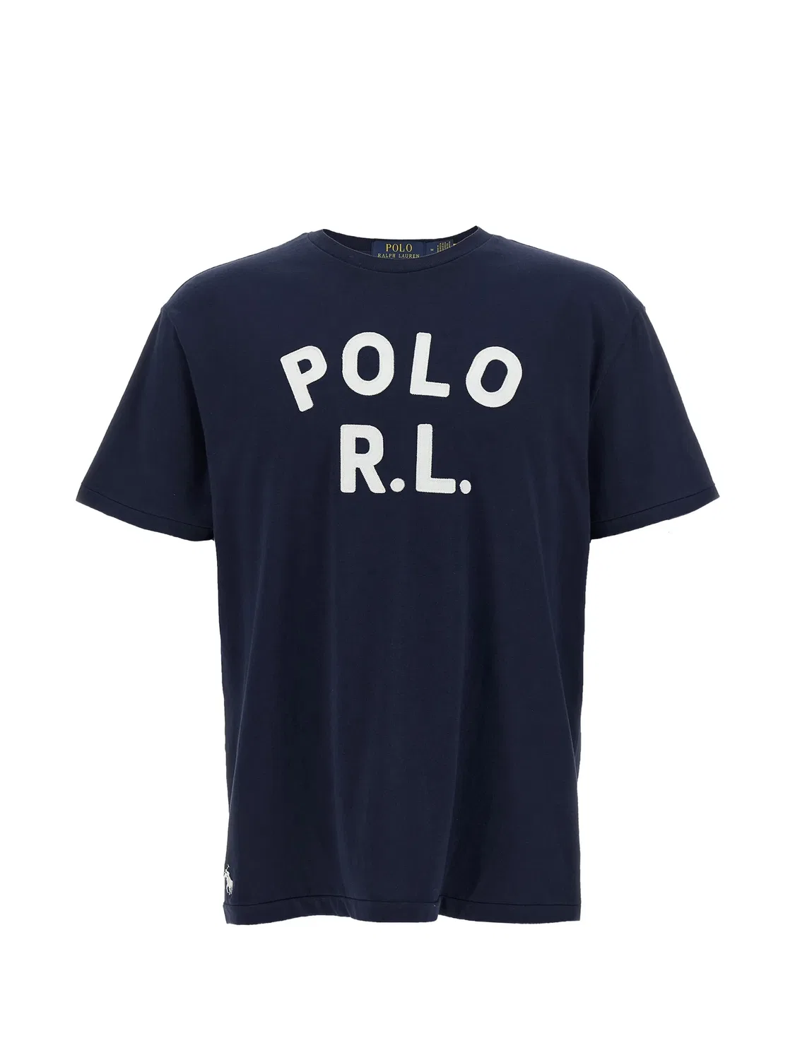 Футболка с нашивкой логотипа, синяя Polo Ralph Lauren, синий
