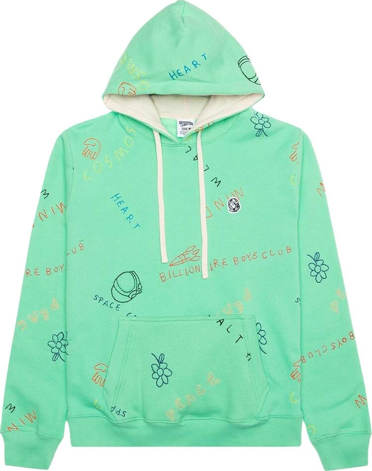 

Худи Billionaire Boys Club BB Scribble Hoodie 'Spring Bud', зеленый