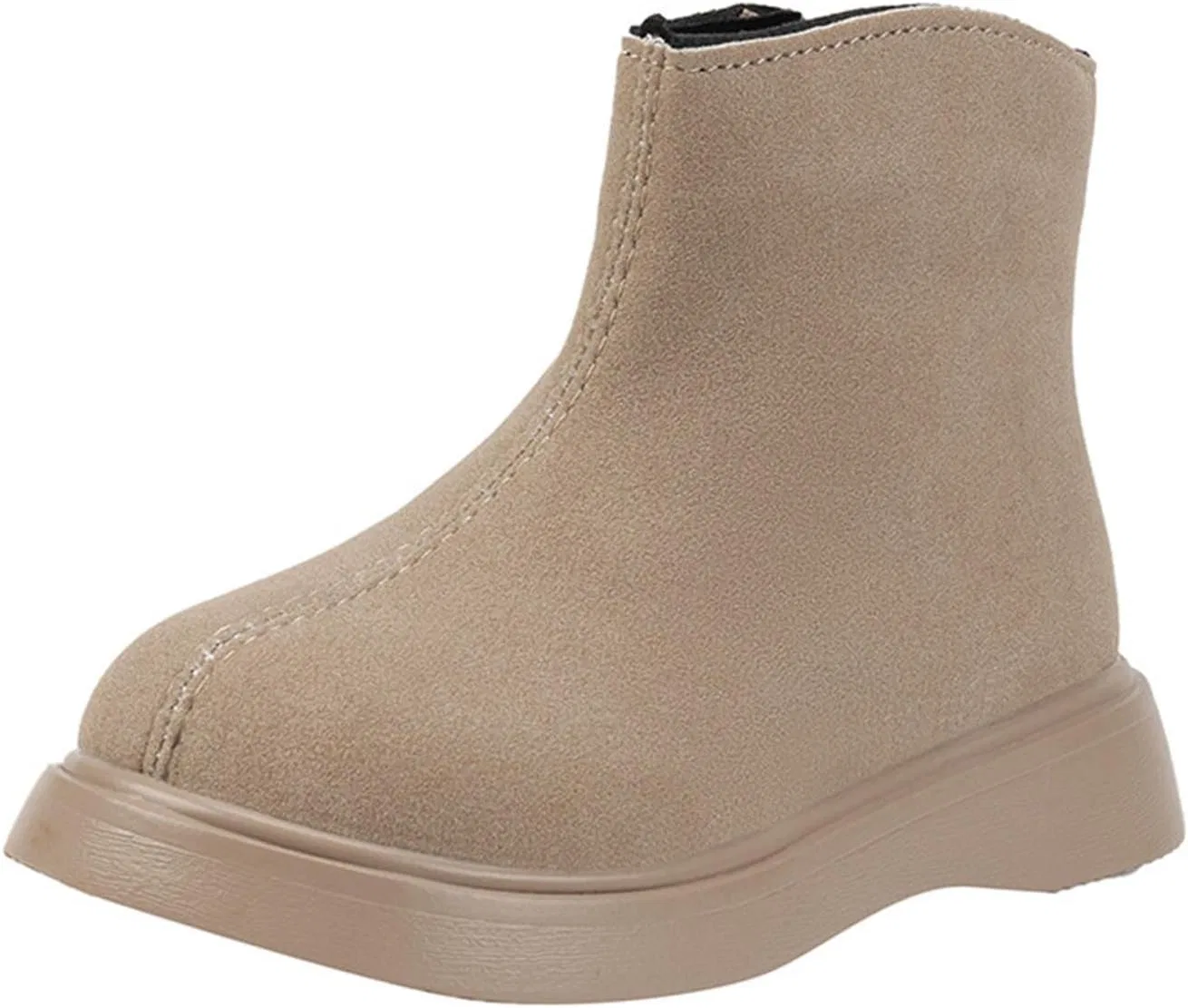 Детские замшевые ботинки для девочек Vintage с боковой молнией Zzalalana, Khaki