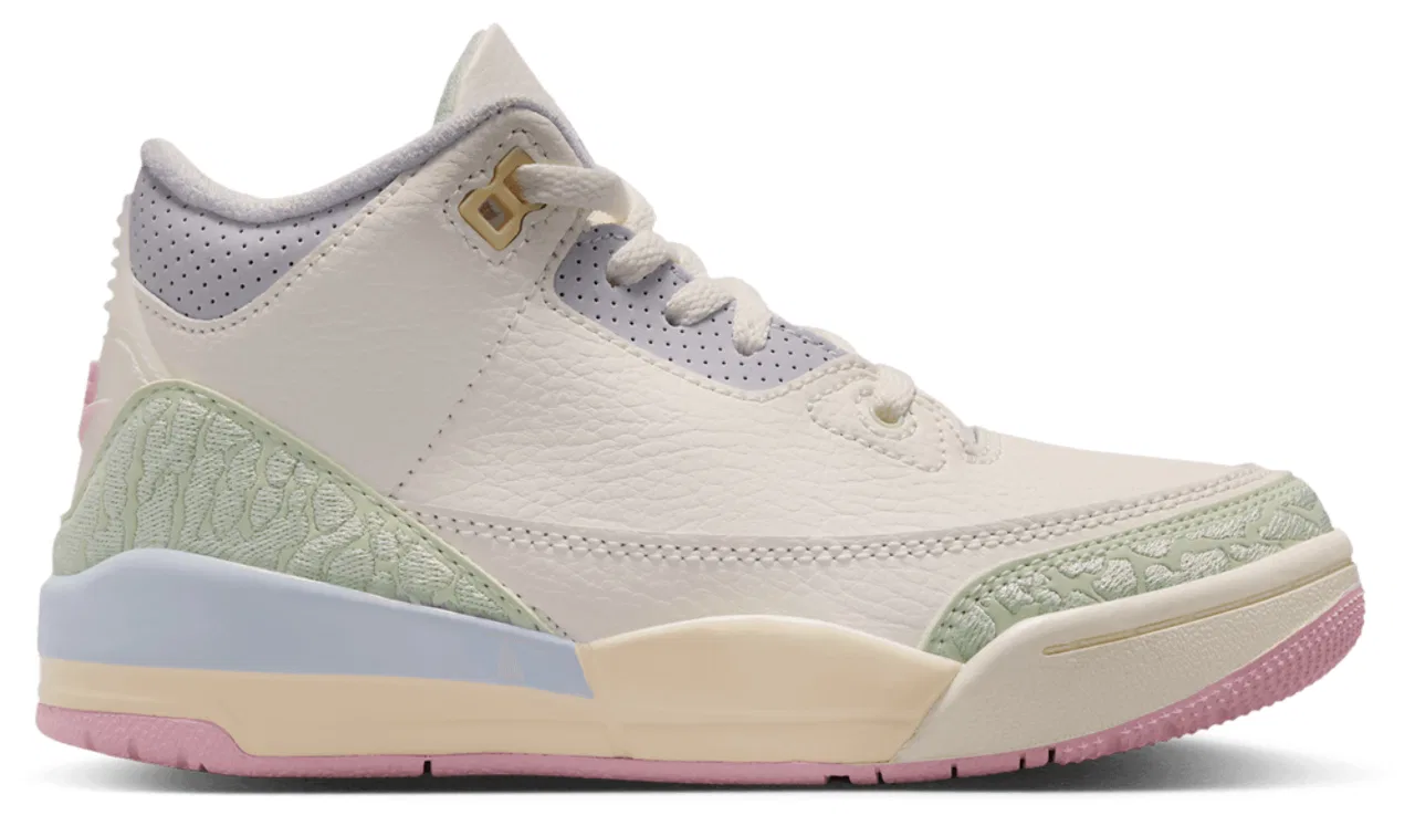 Кроссовки для мальчиков Retro 3 Jordan, цвет Pink/Green/White