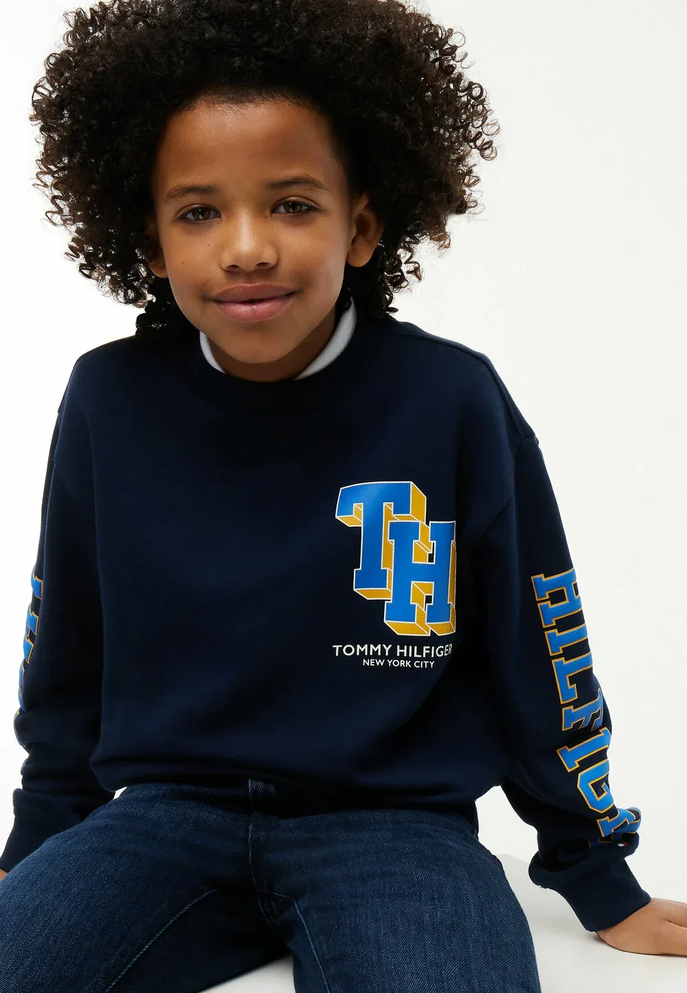 Спортивная толстовка - толстовка Tommy Hilfiger, Dark Blue Lettering — фото 4