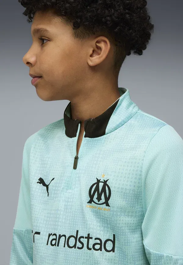 Футболка полиэстер Puma Olympique de marseille - club wear, Safe Lake New темно-синий — фото 4