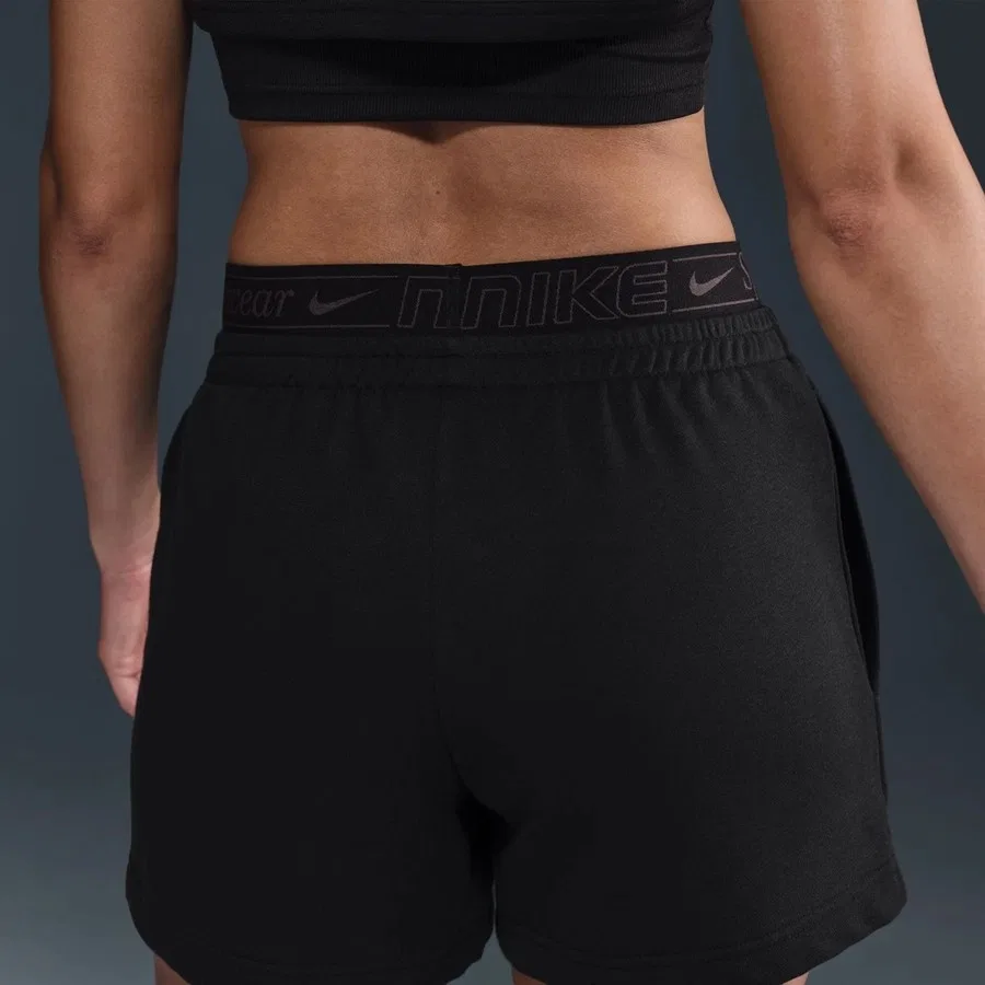Шорты спортивные с принтом Nike Sportswear Chill Terry 4" Short, Черный — фото 3