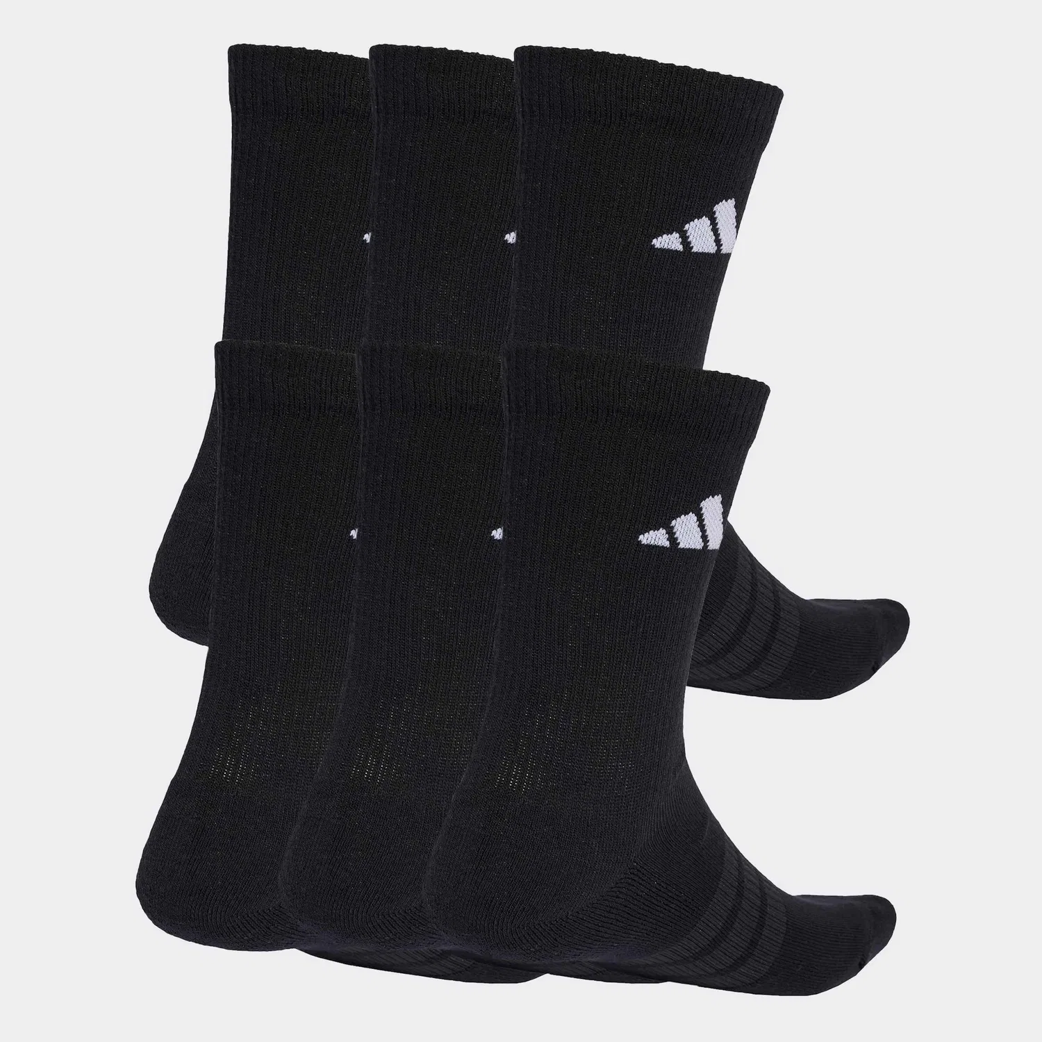 Женские спортивные носки с амортизацией Adidas Performance, Black/Black/White — фото 2