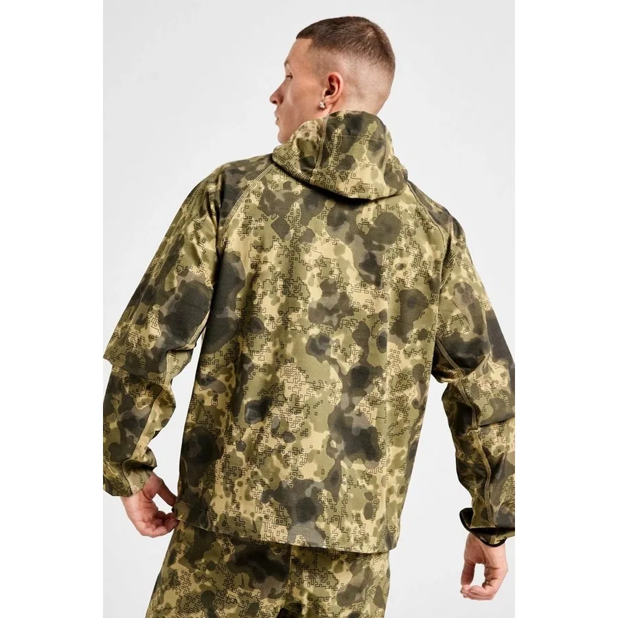 Мужской свитшот с капюшоном и принтом Tech Fleece Full Zip Windrunner Hoodie Nike, Хаки/Зеленый — фото 2