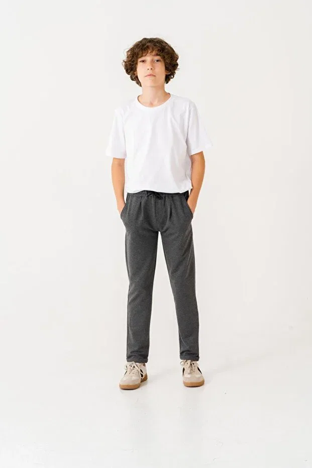 Детские спортивные штаны для мальчиков с длинным рукавом Mışıl Kids, Anthracite