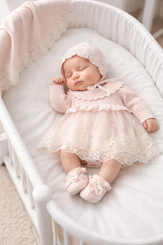 Детский комплект трикотажный органический Diana Princess Mert Baby, Pink