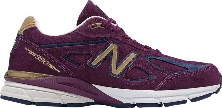 

Кроссовки New Balance Wmns 990v4 Made in USA 'Deep Claret', фиолетовый