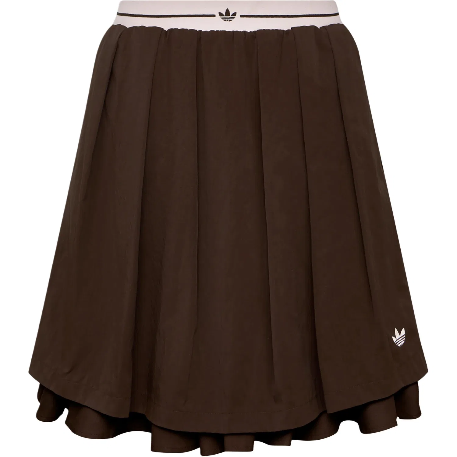 Женская юбка-плиссе с умеренной длиной Adidas Originals, Dark Brown