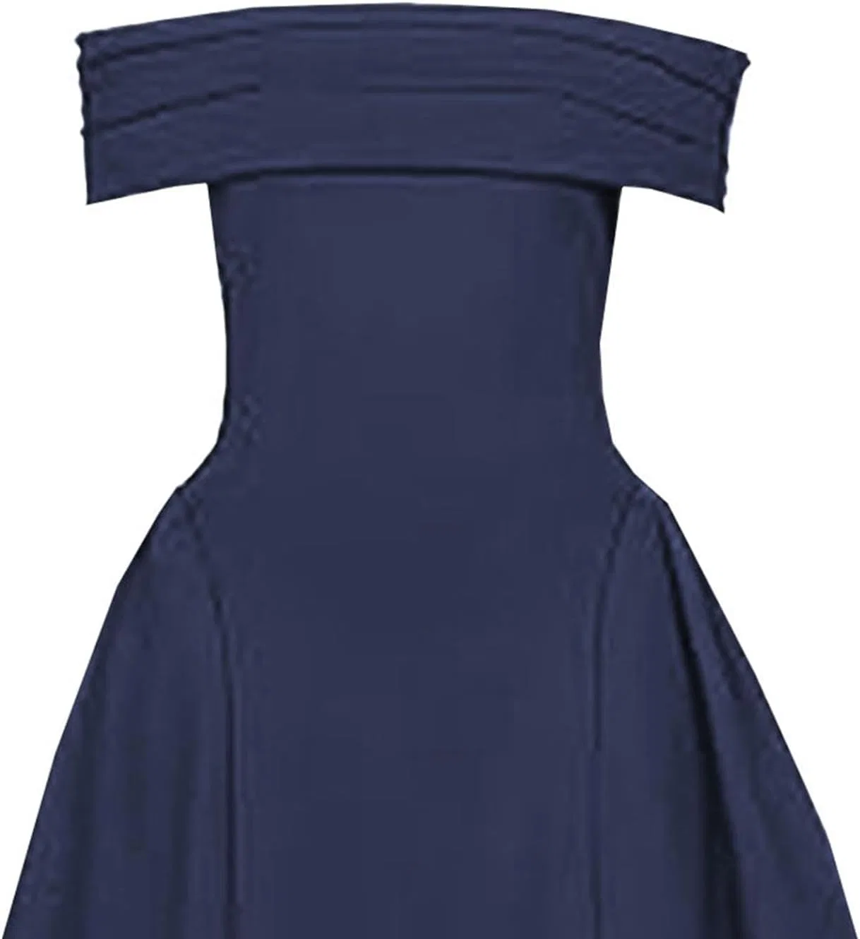 Женское элегантное платье с открытыми плечами Navy Blue — фото 4