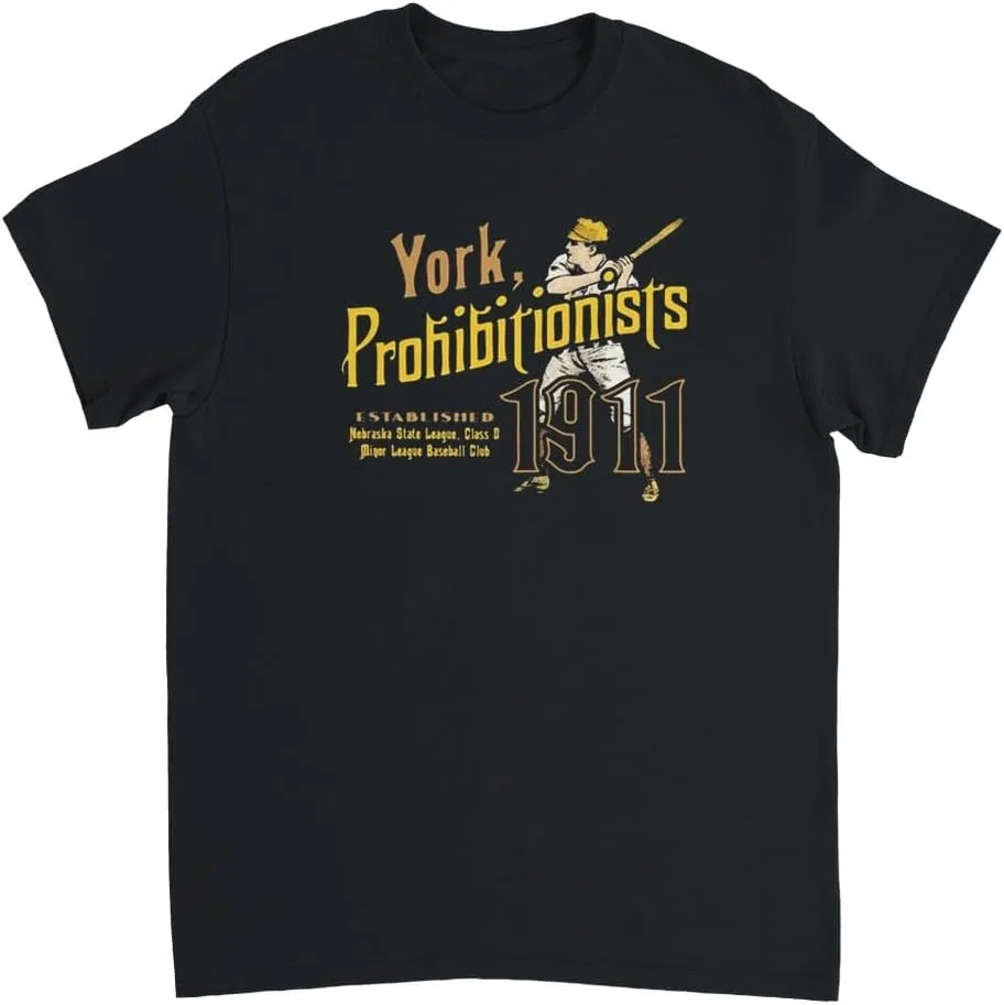 Футболка с принтом York Prohibitionists Nebraska, Black