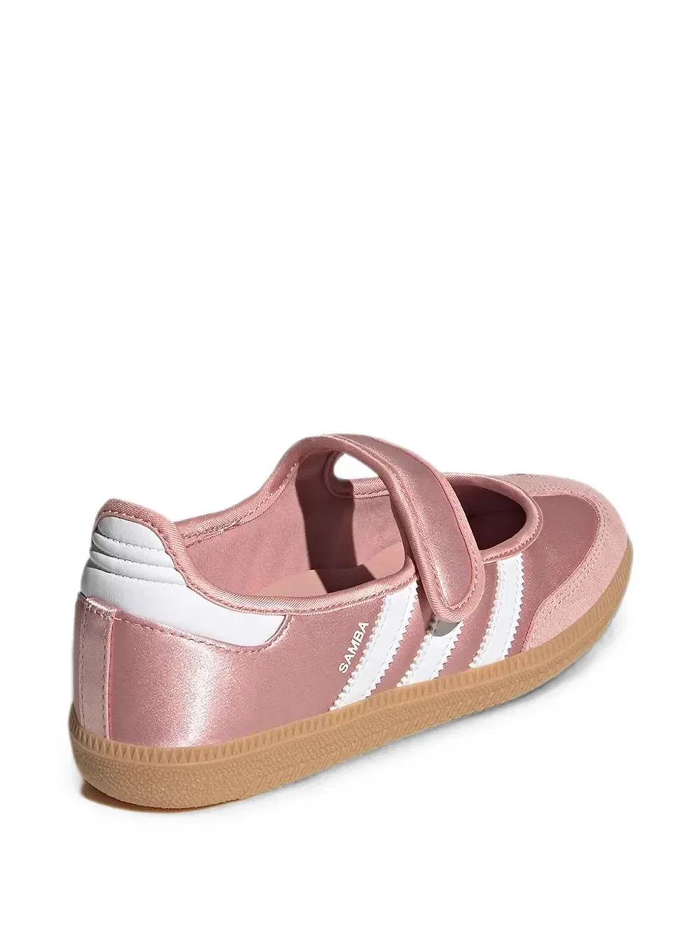 Кроссовки Samba на липучках Adidas Kids, розовый — фото 2