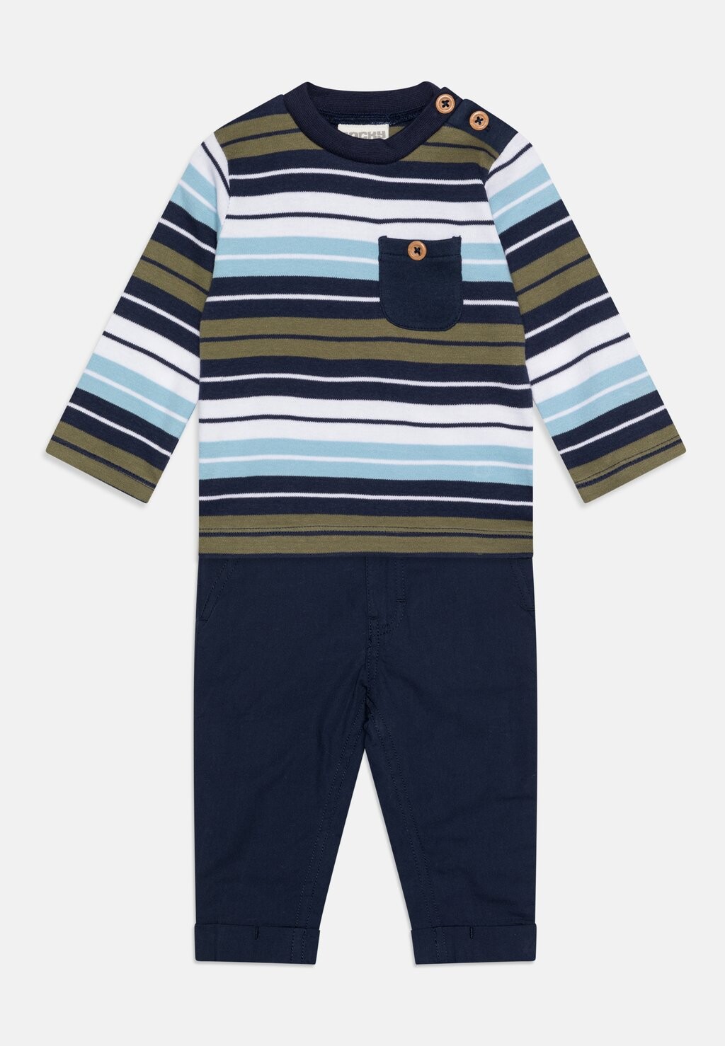 

Брюки из ткани SET CLASSIC BOYS Jacky Baby, цвет marine/ringel