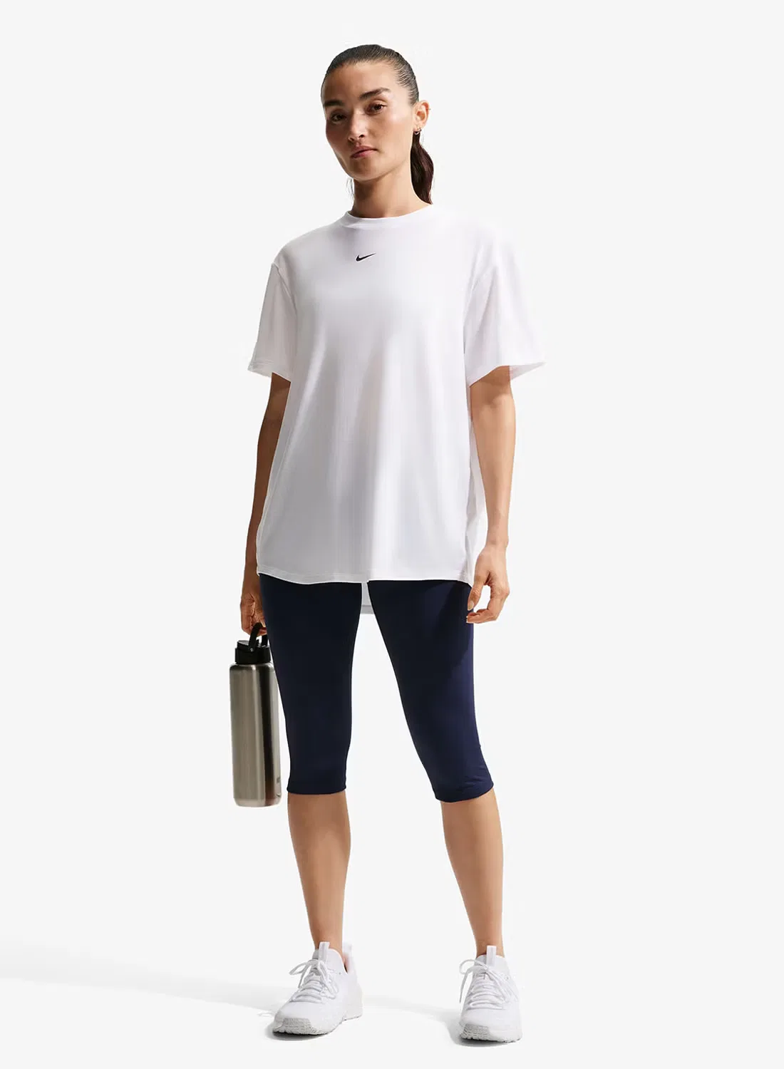 Топ Nike One relaxed dri-fit, белый