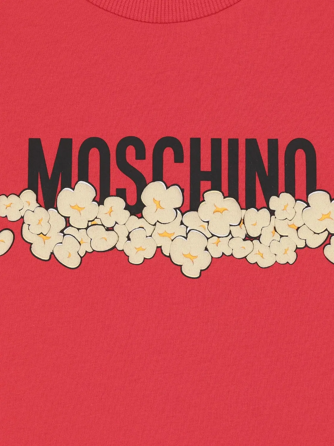 Футболка с принтом и логотипом Moschino Kids, красный — фото 3