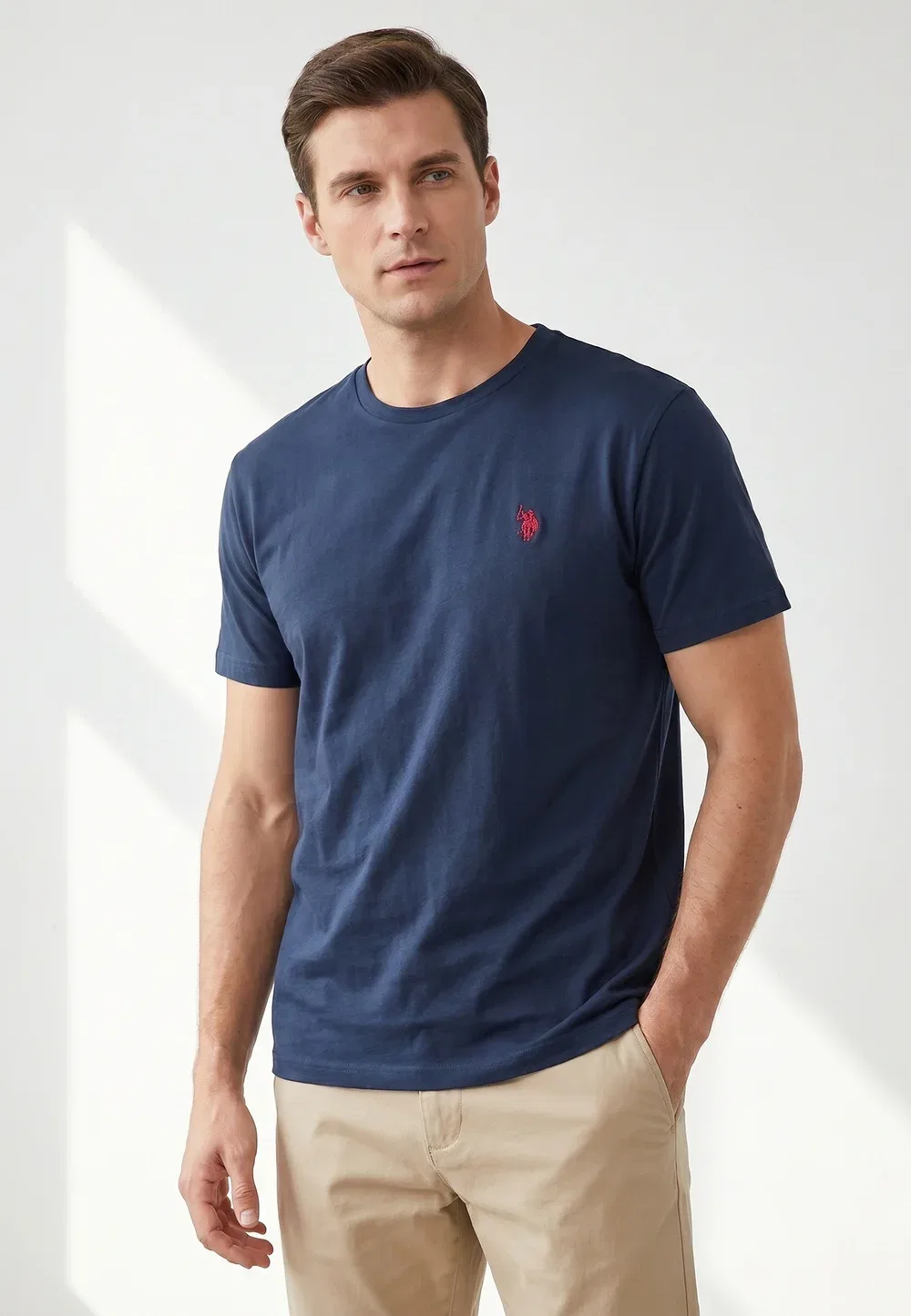 Футболка - базовая футболка U.S. Polo Assn., Navy — фото 2