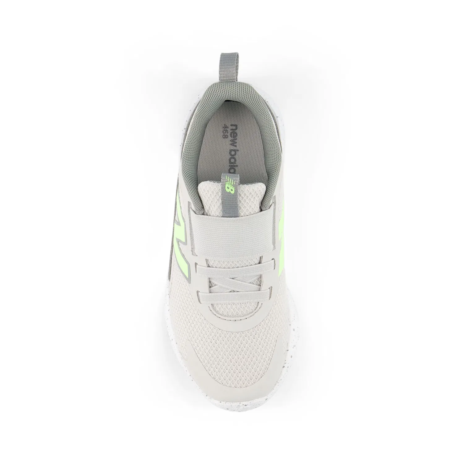Детские кроссовки без шнуровки с сетчатым верхом 468 Slip On New Balance, Grey Matter With Afterglow And Slate Gray — фото 4