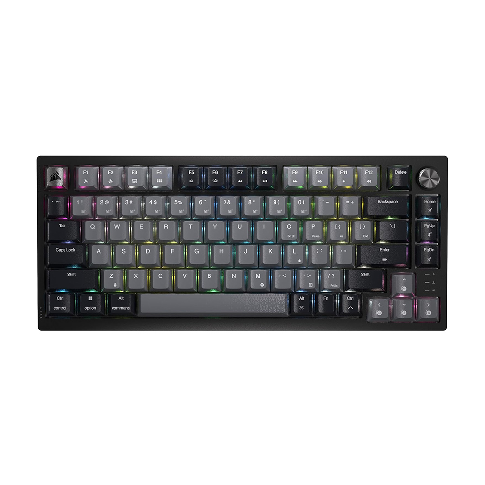 

Беспроводная игровая клавиатура Corsair K65 Plus, Cherry MLX Red Axis, серый, английская раскладка