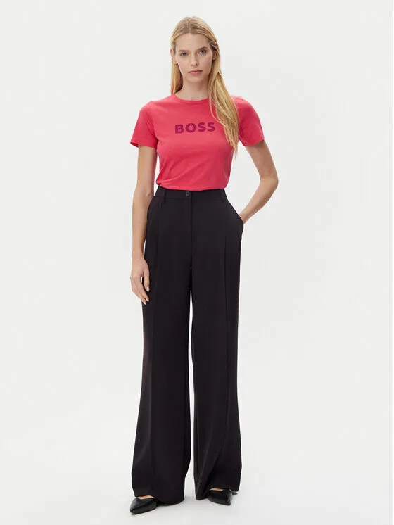 Футболка regular fit C_Elogo_5 Boss, розовый — фото 2