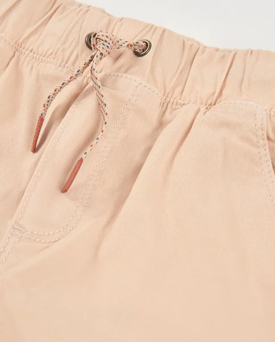 Детские штаны для мальчиков хлопковые Cargo Boboli, Beige Marron — фото 2
