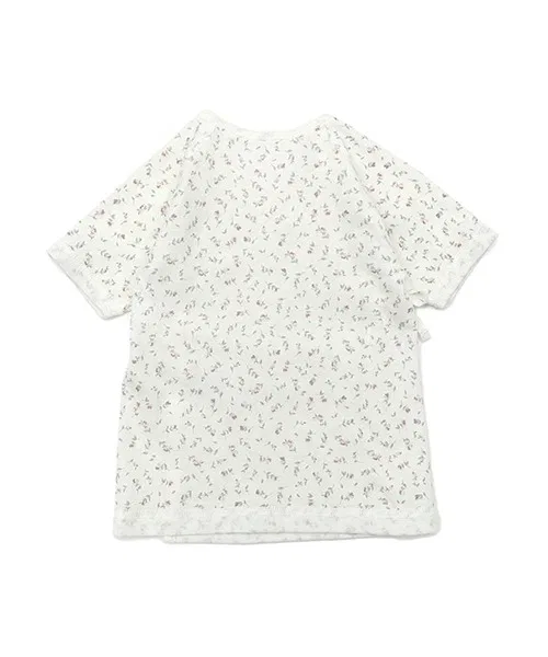 Детский короткий боди-комбинезон хлопковый с шелком Love Design, Off White — фото 2