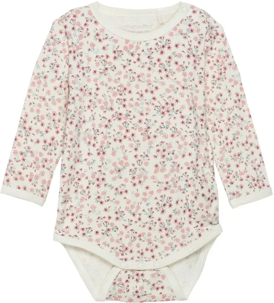 Боди с длинным рукавом Body LS Minymo, розовый
