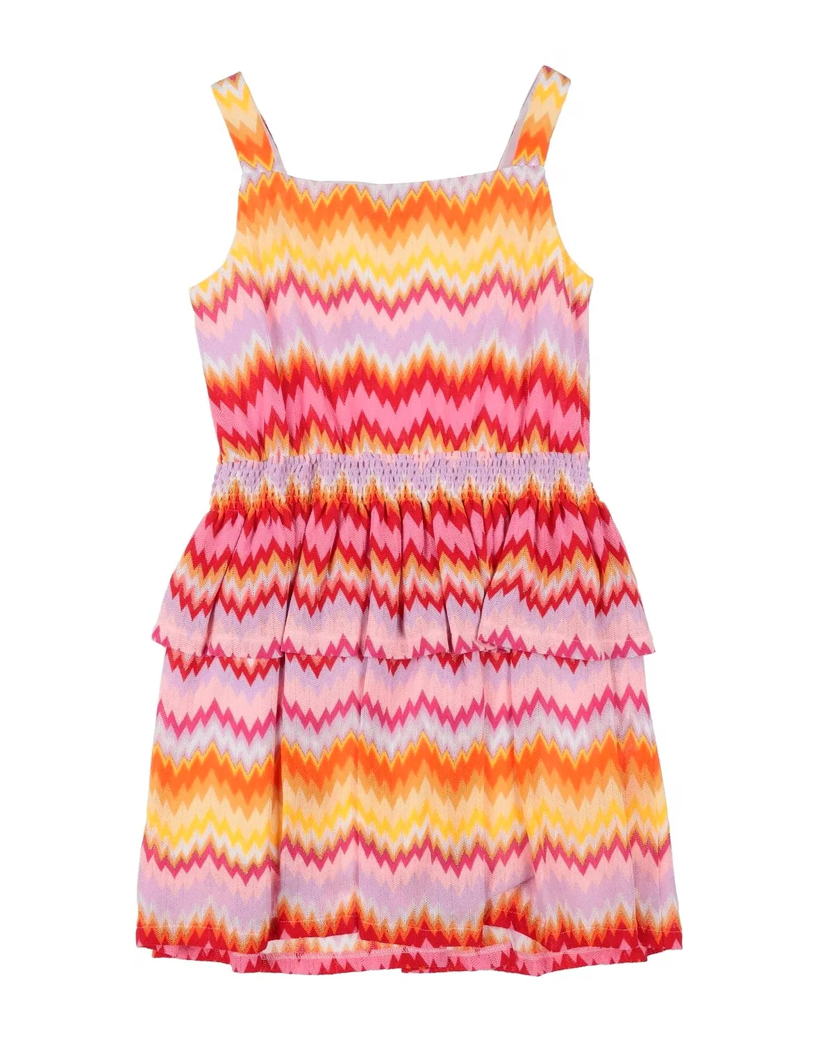 Детское платье для девочек с принтом Missoni, сиреневый — фото 2