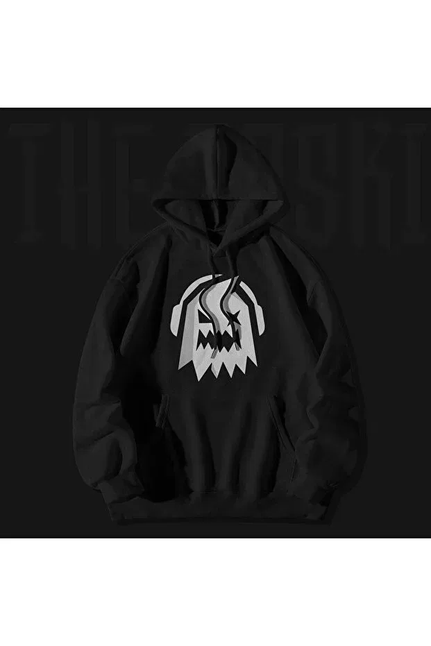 Детское худи с принтом The Baski, Black