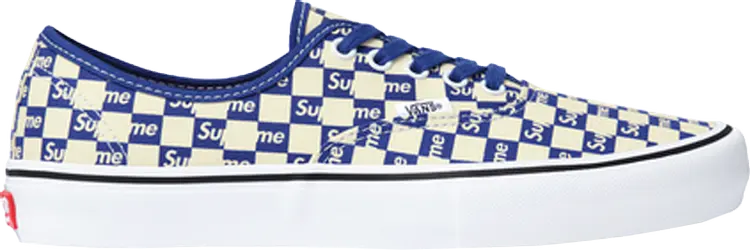 

Кеды Vans Supreme x Authentic Pro Checkered Blue, синий