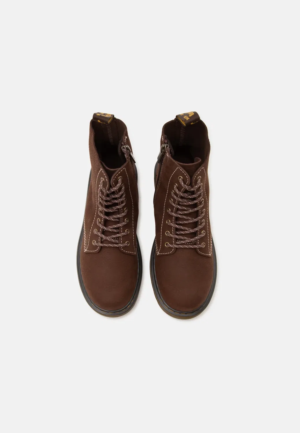 Ботинки унисекс 1460 Pascal с 8 люверсами - ботильоны на шнуровке Dr. Martens, Dark Brown — фото 4