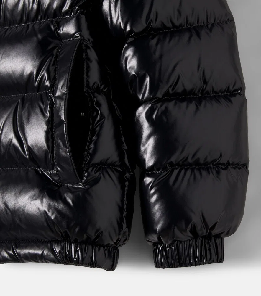 Пуховая куртка Aubert Moncler Enfant, черный — фото 4