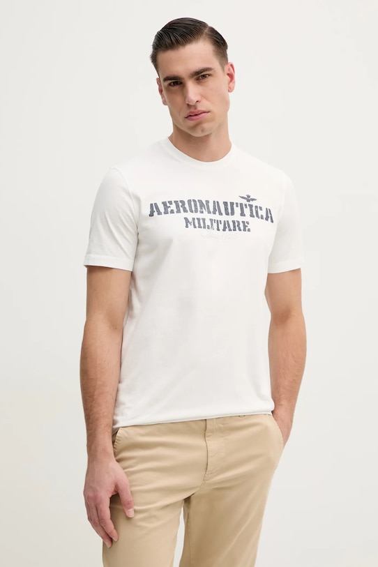 

Хлопковая футболка Aeronautica Militare, белый