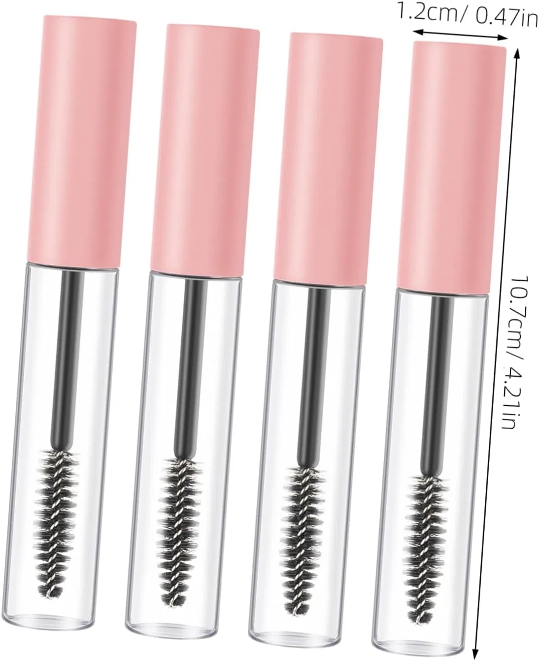 Набор для макияжа Cosmetics WOONEKY 10 шт. перезаправляемые тюбики для туши и подводки, розовый — фото 4