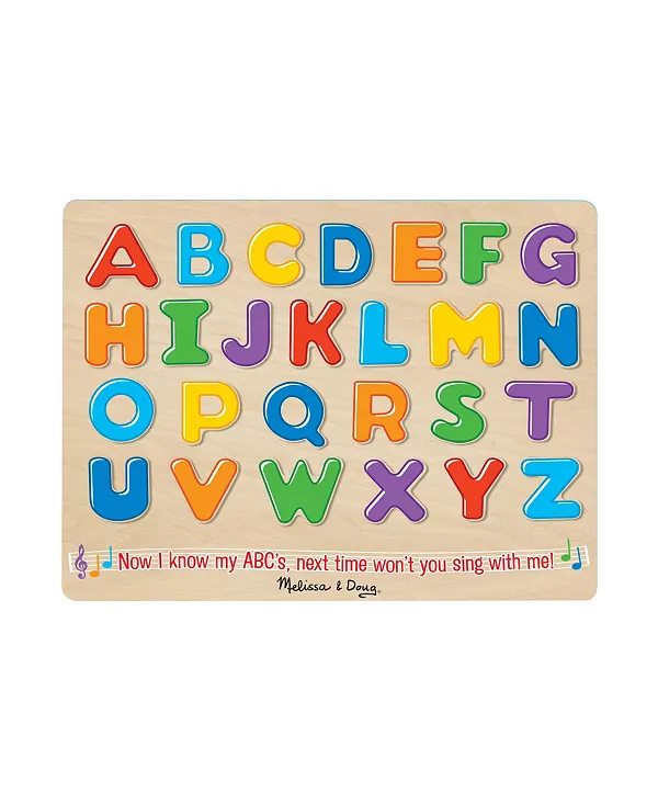 

Детская игрушка, пазл со звуками алфавита Melissa And Doug, multi