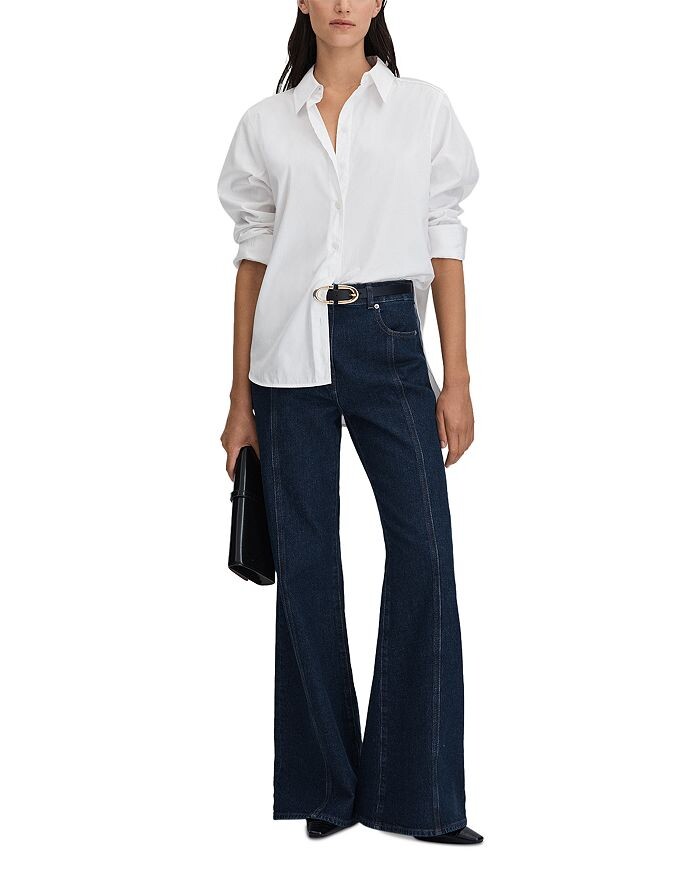 

Джинсы REISS Juniper Flare темно-синего цвета, синий