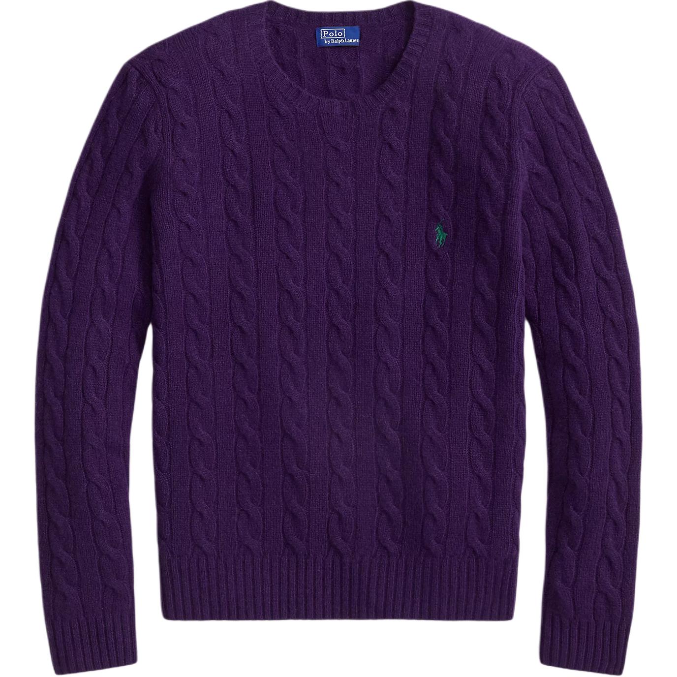 

Джемпер с косой вязкой Polo Ralph Lauren, темно-синий фиолетовый