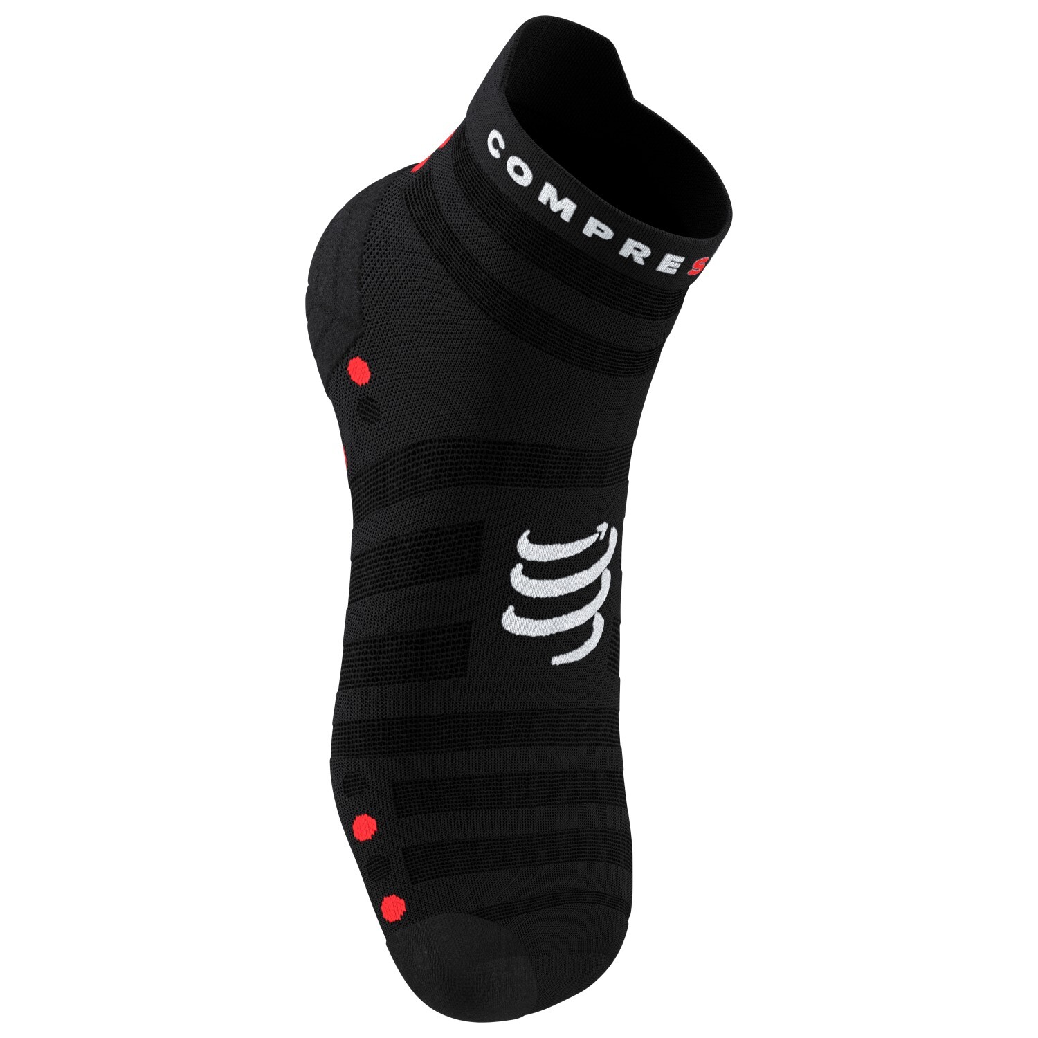 

Носки для бега Compressport Pro Racing Socks V4.0 Ultralight Run Low, цвет Black/Red