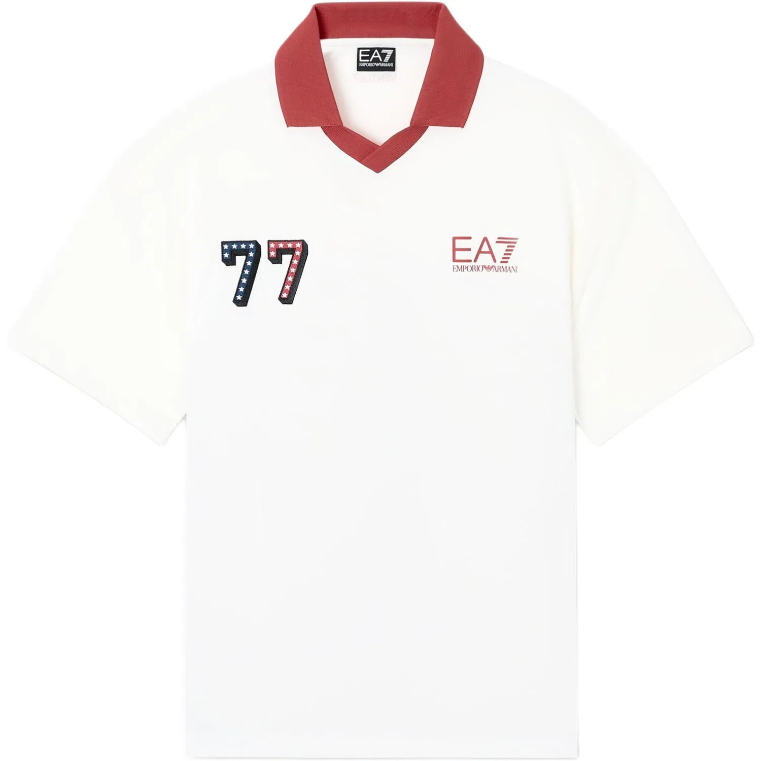 Поло EA7 мужское EMPORIO ARMANI, Ecru