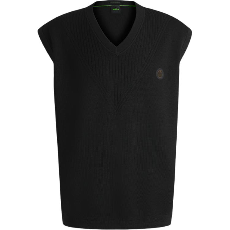 

Футболка-майка мужская черная SS25 HUGO BOSS