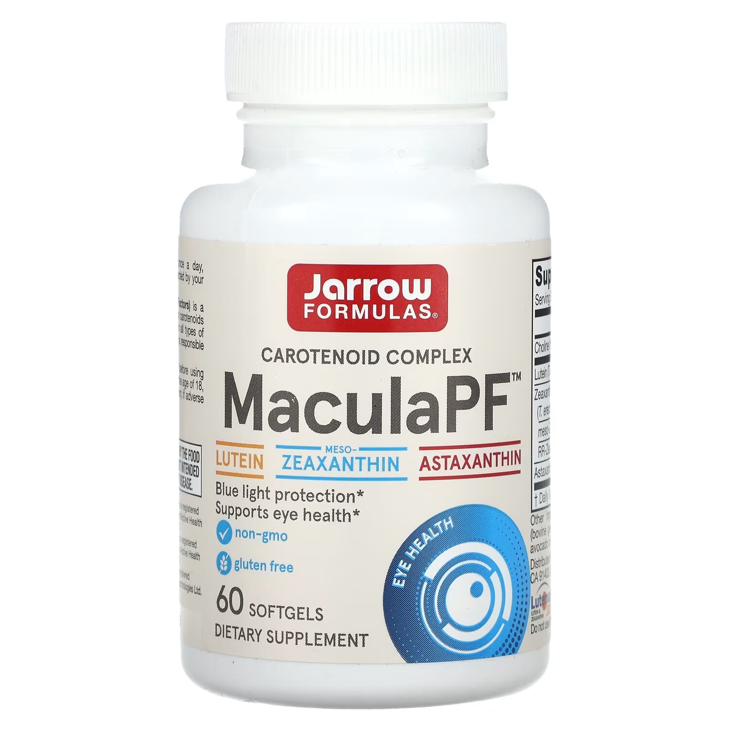 

Каротиноидный комплекс Jarrow Formulas MaculaPF, 60 мягких таблеток