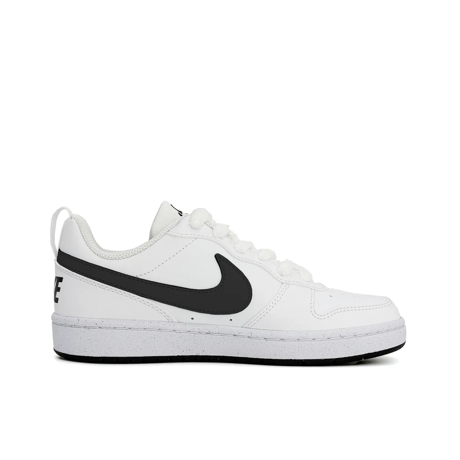 Nike Court Borough Kitten Abrasion Resistant Kids' Skateboarding Shoes Black White Teenagers — фото 3