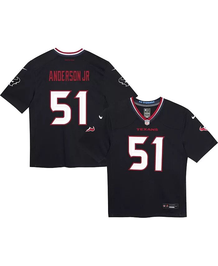 

Дошкольный Уилл Андерсон-младший. Игровая майка Navy Houston Texans Nike